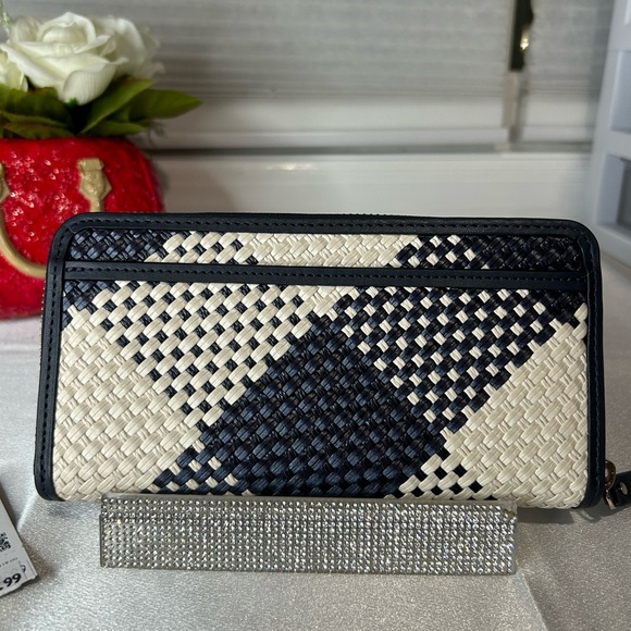 NWT Kate Spade blazer blu continental navy blue long wallet - Picture 4 of 5